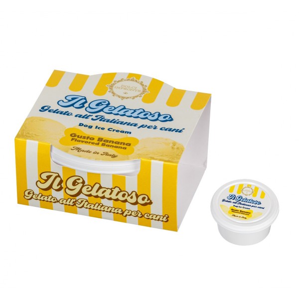 Dolci Impronte - Gelato per cani - Aroma Banana - 40gr