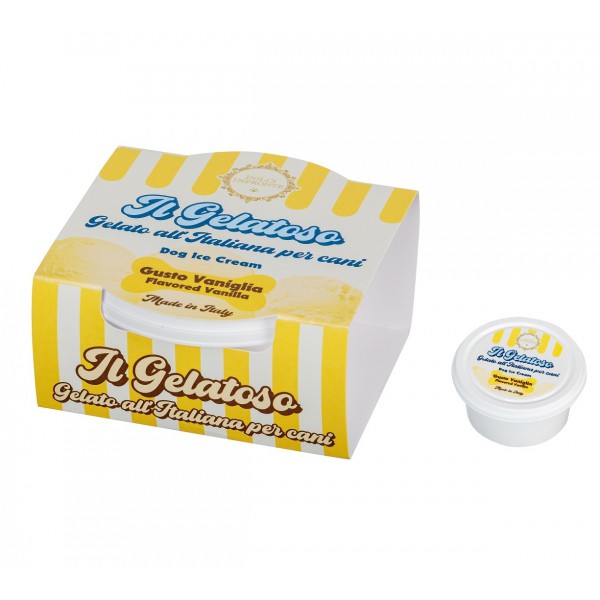 Dolci Impronte - Gelato per cani - Aroma Vaniglia - 40gr -