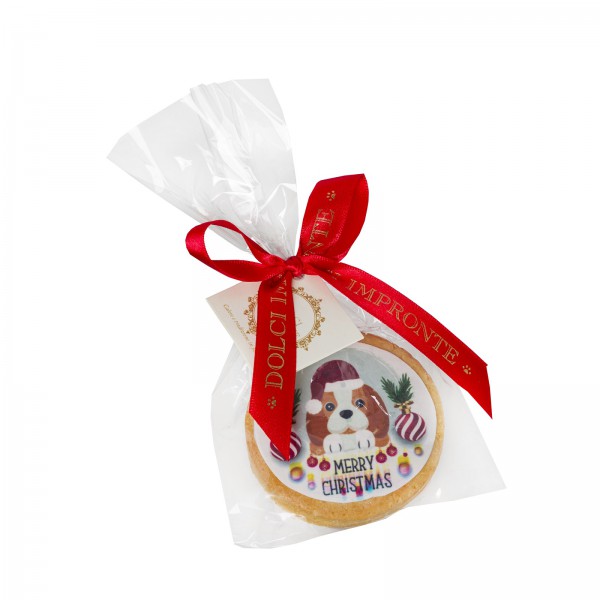 Dolci Impronte - Biscotto Con Stampa Alimentare Merry Christmas - 50g Variante 3