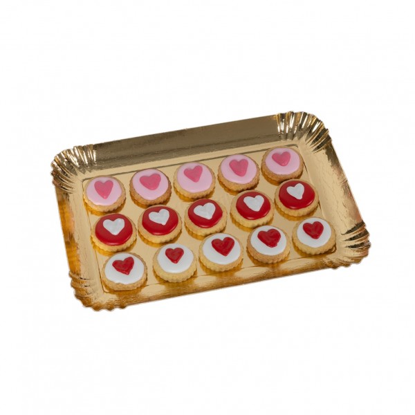 Dolci Impronte - Tray of 15 Cupcakes with Heart - 300g