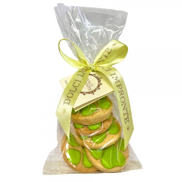 Dolci Impronte - Handmade-Decorated Green Paws - 100g Bag