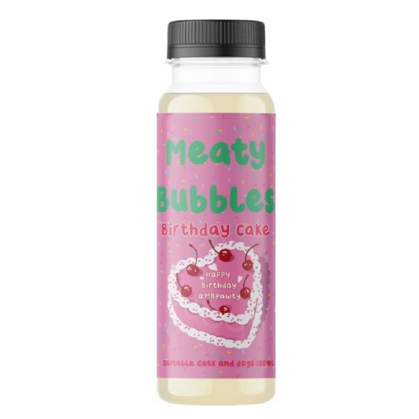 MB-Bottle 150 ml Bubbles for Dogs and Cats - Birthday Cake Aroma