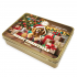 Dolci Impronte - Shortcrust Christmas Tree Biscuits - Hanmade -Gold Tin Box 140g