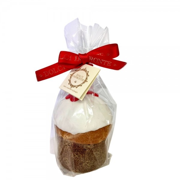 Dolci Impronte- Panettone 130g - Decorato  con Osso -