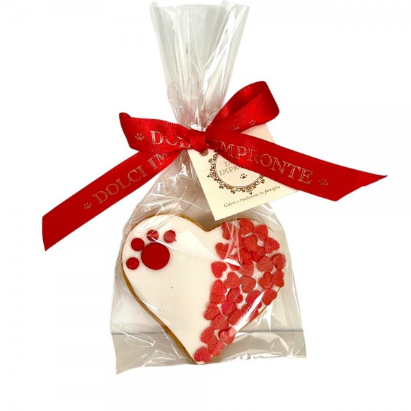 Dolci Impronte – White Heart with Little Hearts - Shortcrust Pastry - 52g