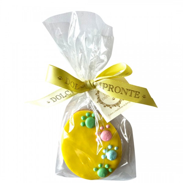 Dolci Impronte - Easter - Yellow Egg with Paw Prints 55g