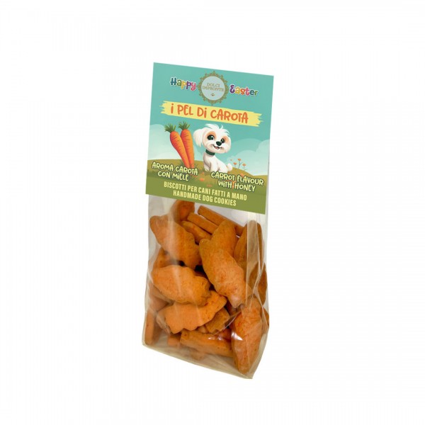 Dolci Impronte - Pasqua - I Pel di Carota - Biscotti aroma carota e miele - gr 150