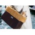 Nina Venezia® - Peggy - Brown Faux Leather Carrier - Honey Edge